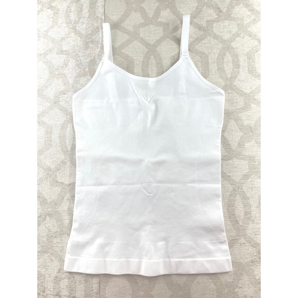 VVX Womens White‎ Seamless Comfort Compression Tank Top Camisole Medium